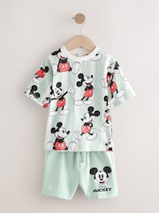 Blue Mickey Mouse T-Shirt & Shorts Set (3mths-8yrs) - Image 5 of 9