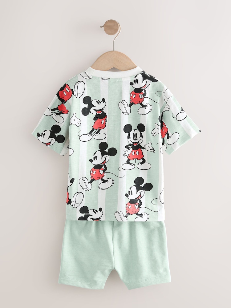 Blue Mickey Mouse T-Shirt & Shorts Set (3mths-8yrs) - Image 7 of 10
