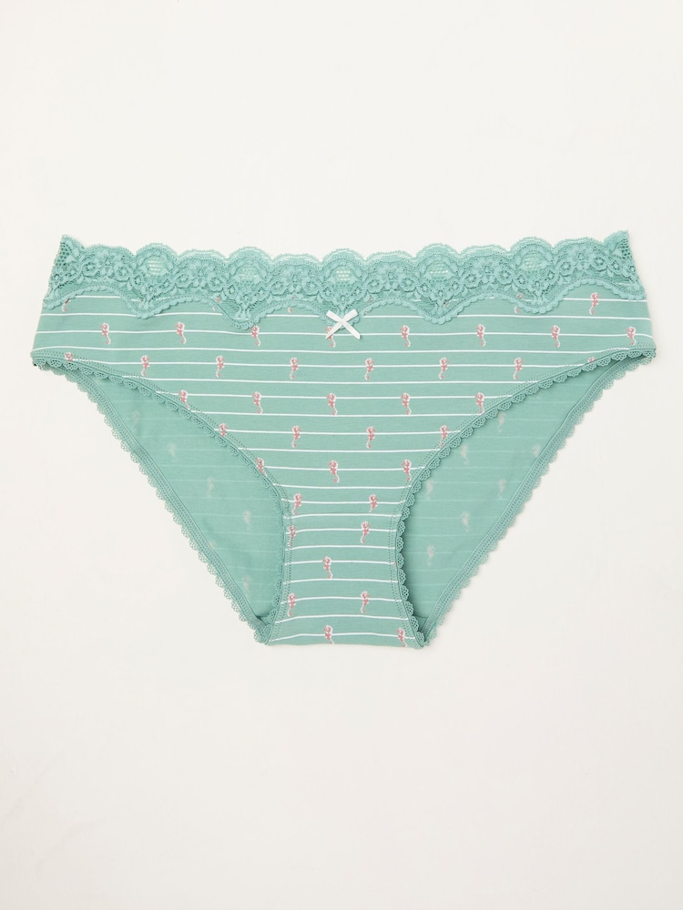 FatFace SEAHORSE PRINT KNICKERS - Изображение 1 из 2