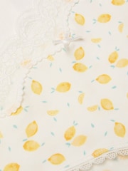 FatFace White LEMON PRINT KNICKERS - Image 2 of 2