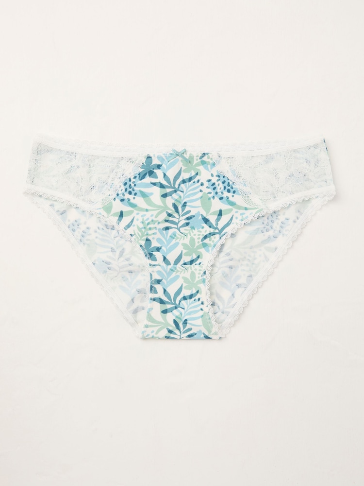 Green Leaf Print Knickers - Image 1 of 2