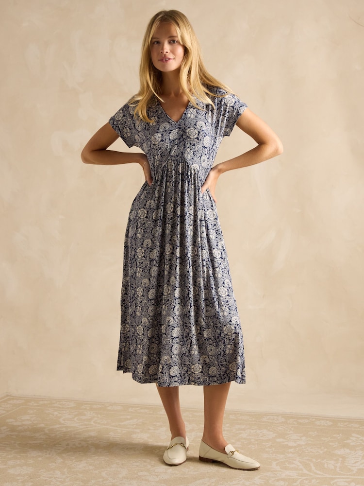 Joules Nia Multi V-Neck Dress - Image 1 of 8