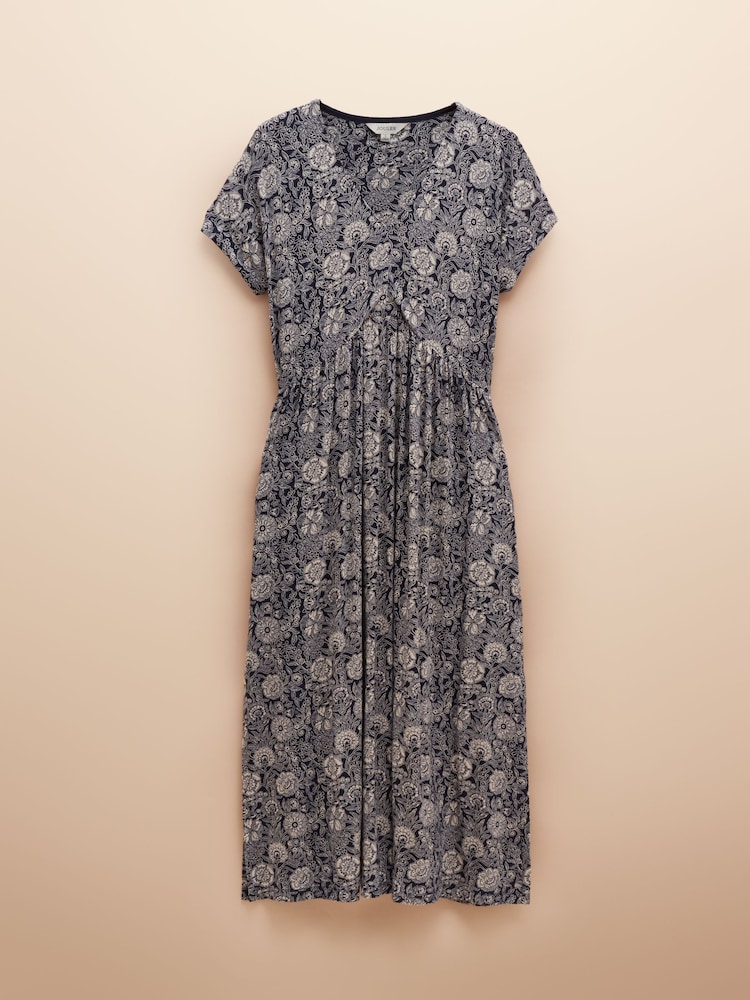 Joules Nia Multi V-Neck Dress - Image 8 of 8