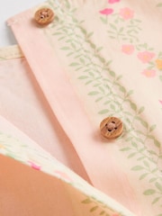 Cream/Green Floral Baby Sleeveless Top and Trouser 2 Piece Set (0mths-2yrs) - Image 11 of 13
