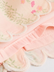 Cream/Green Floral Baby Sleeveless Top and Trouser 2 Piece Set (0mths-2yrs) - Image 12 of 13
