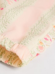 Cream/Green Floral Baby Sleeveless Top and Trouser 2 Piece Set (0mths-2yrs) - Image 13 of 13