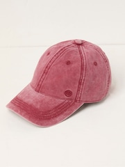 Красный - FatFace 100% Cotton Twill Baseball Cap - Image 1 of 2