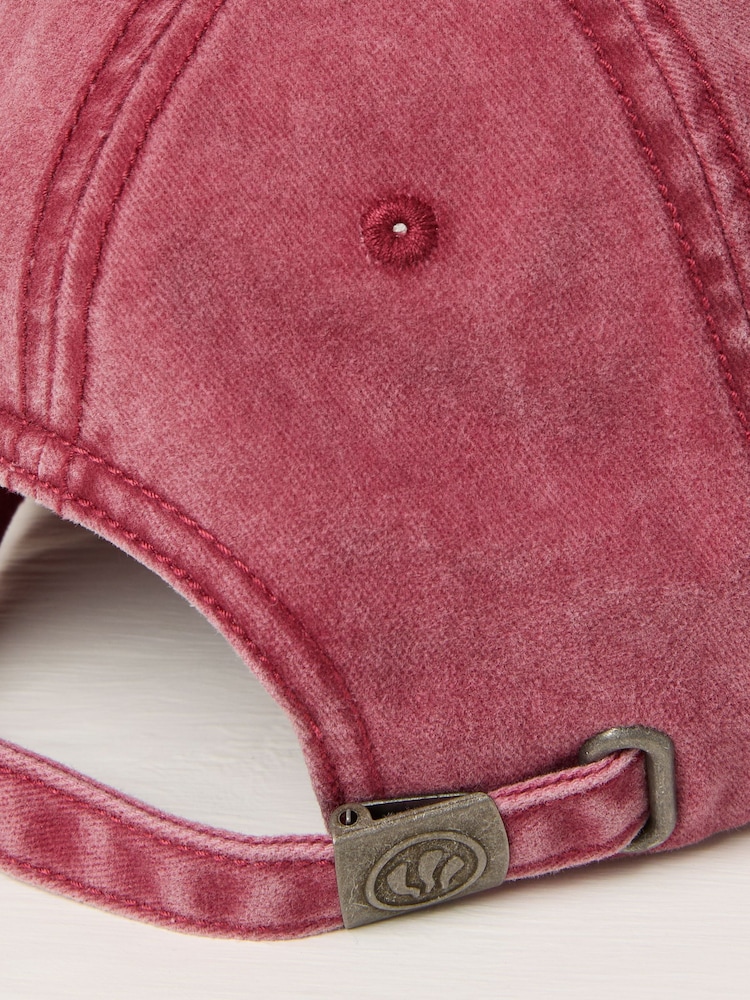 Красный - FatFace 100% Cotton Twill Baseball Cap - Image 2 of 2