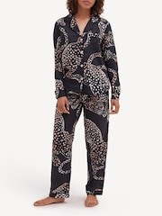 Desmond & Dempsey Navy Long Pyjamas Set - Image 1 of 5