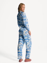 أزرق - Desmond & Dempsey Long Pyjamas Set - صورة 2 من 7