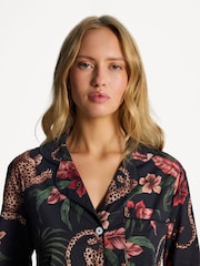 Navy Soleia - Desmond & Dempsey Long Pyjamas Set - صورة 3 من 7
