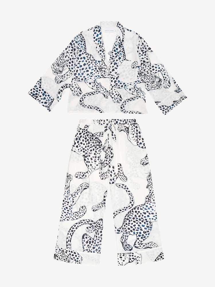 Desmond & Dempsey Boxy & Wide Pyjamas Set - صورة 5 من 5