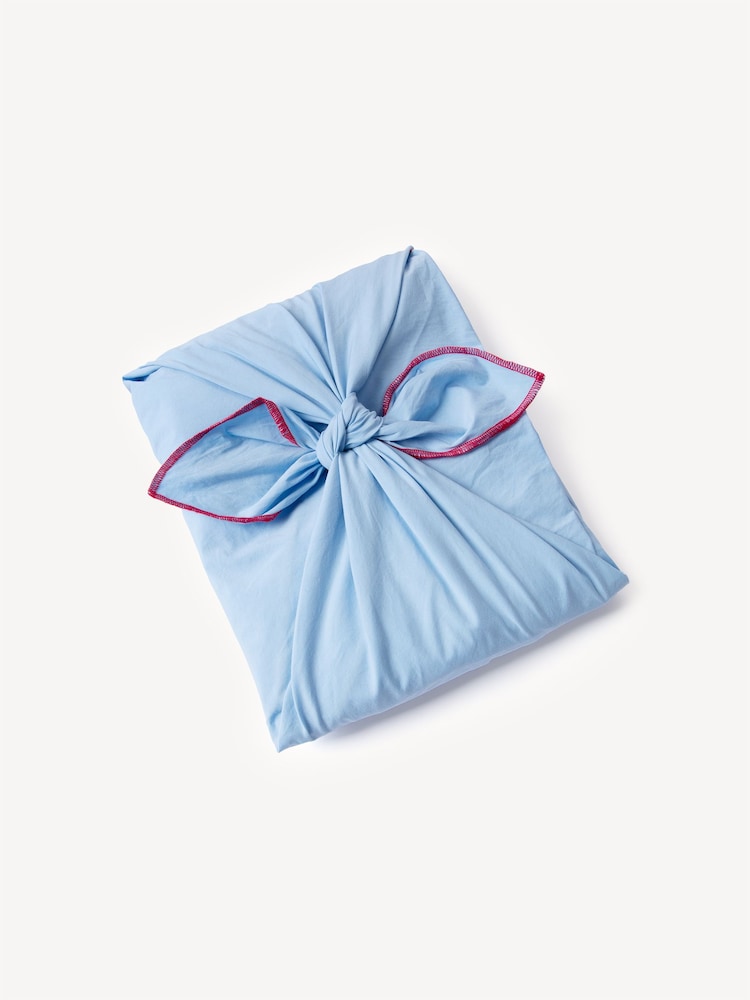 Desmond & Dempsey Plain Cotton Blue 402 Long Pyjamas Set - Image 7 of 7