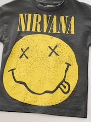 Charcoal Nirvana Band Graphic Short Sleeve T-Shirt (3mths-8yrs) - Image 7 of 7