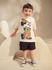 Светло-бежевый - Футболка с короткими рукавами Mickey Mouse (3мес.-8лет) - Image 1 of 3