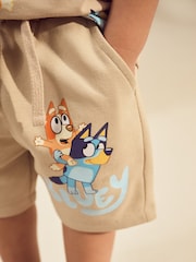 Neutral Blue All-Over-Print T-Shirt & Shorts Set (3mths-8yrs) - Image 3 of 4