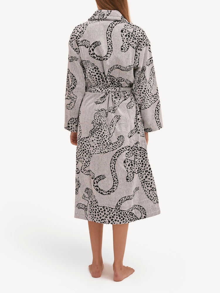 Desmond & Dempsey Jag Cream Towel Robe - Image 2 of 5