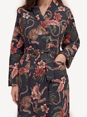 Desmond & Dempsey Soleia Navy Quilted Robe - Image 3 of 5