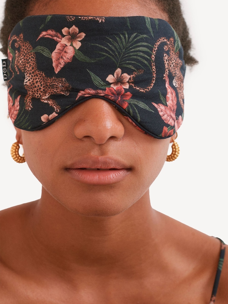 Desmond & Dempsey Soleia Navy Luxe Eye Mask - Image 2 of 3