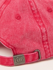 FatFace Red Flower Detail 100% Cotton Cap - Image 2 of 2