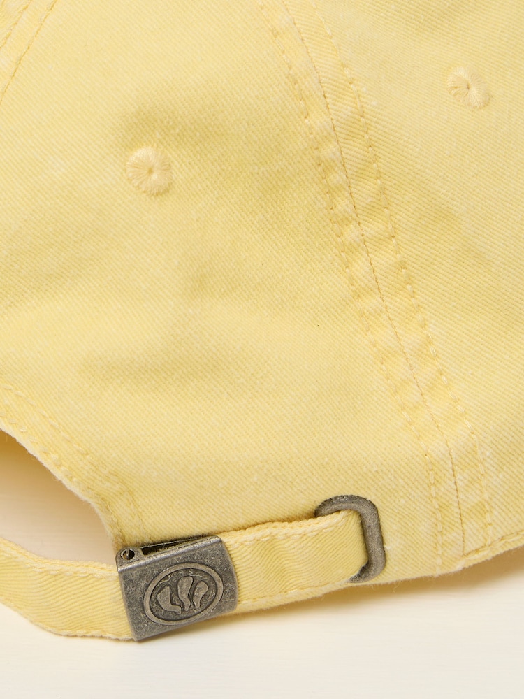 FatFace Yellow Flower Detail 100% Cotton Cap - Image 2 of 4
