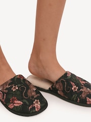 Desmond & Dempsey Soleia Navy Wool Slippers - Image 5 of 5