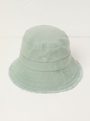 FatFace Green Haze Brisbane Bucket 100% Cotton Hat - Image 1 of 2