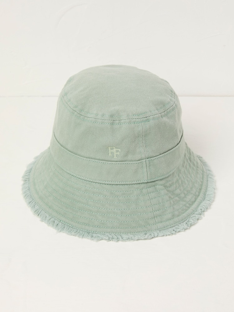 FatFace Green Haze Brisbane Bucket 100% Cotton Hat - Image 1 of 2