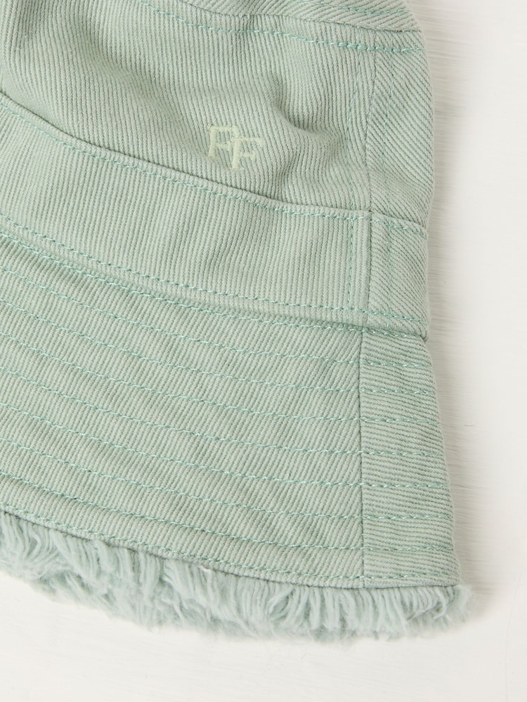 FatFace Green Haze Brisbane Bucket 100% Cotton Hat - Image 2 of 2