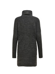 ONLY Grey Roll Neck Knitted Jumper Dress - Image 6 of 6