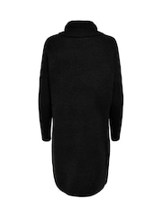 ONLY Black Roll Neck Knitted Jumper Dress - Image 6 of 6