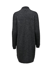 ONLY Grey Cosy Long Knitted Open Cardigan - Image 6 of 6