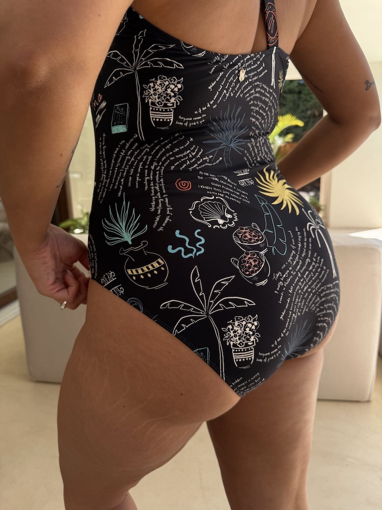 Never Fully Dressed Tummy Control One Shoulder Swimsuit - Image 2 of 5