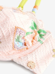 Never Fully Dressed Ecru Non Padded Underwired Element Triangle Bikini Top - Image 7 of 7