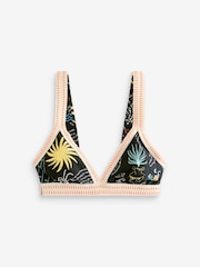 Never Fully Dressed Black Sol de Palma Triangle Bikini Top - Image 4 of 4