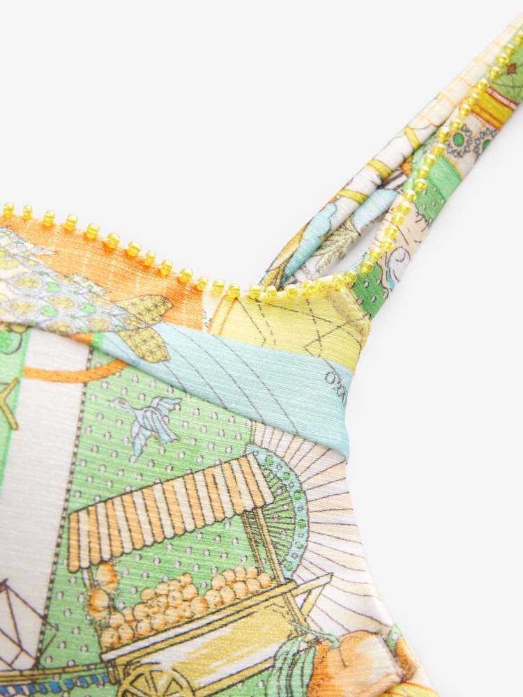Never Fully Dressed Ecru Map Cupped Bikini Top - Image 6 of 6 Never Fully Dressed Ecru Map Cupped Bikini Top - Image 6 of 6