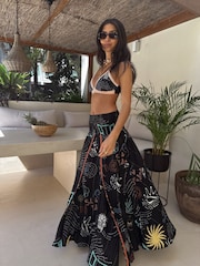 Never Fully Dressed Black Sol de Palma Beach Skirt - Image 2 of 3