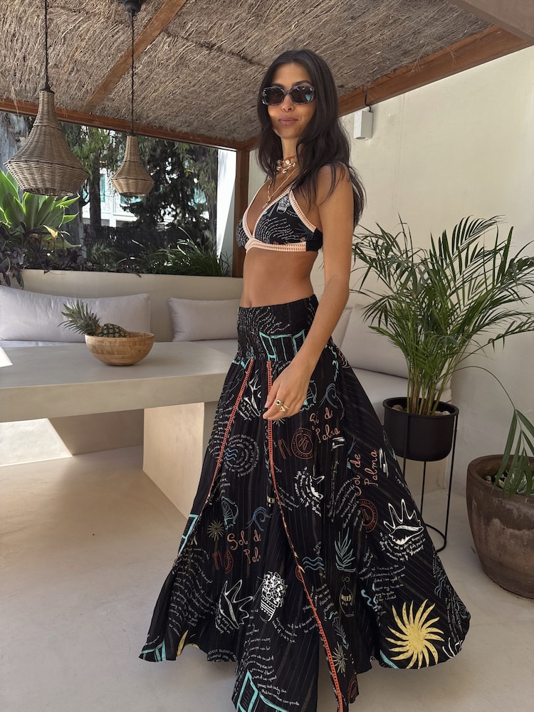 Never Fully Dressed Black Sol de Palma Beach Skirt - Image 2 of 3