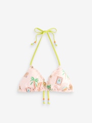 Never Fully Dressed Ecru Triangle Element Triangle Bikini Top - Image 4 of 6