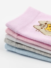 Vanilla Underground Pink Womens Pusheen Socks 5 Pack - Image 5 of 5
