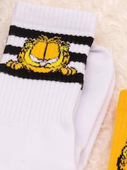 Vanilla Underground Orange Mens Garfield Socks 3 Pack - Image 4 of 4