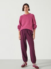 Hush Red Alyna Pocket Detail Relaxed Joggers - Image 2 of 5