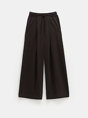 Hush Brown 100% Cotton Taylor Wide Leg Joggers - Image 6 of 6