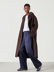 Hush Blue Harrison Pintuck Joggers - Image 1 of 4