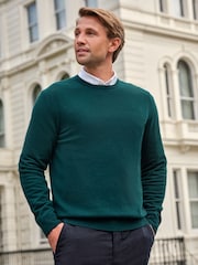 Grün - Pure Collection Cashmere Crew Sweater - Bild 1 von 4