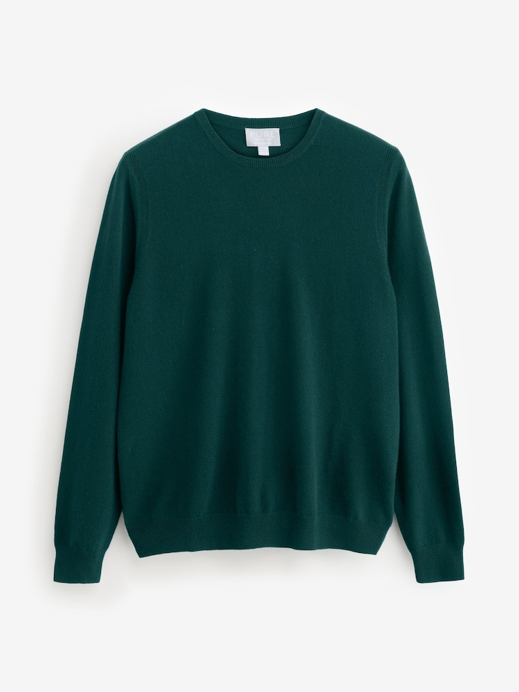 Grün - Pure Collection Cashmere Crew Sweater - Bild 4 von 4