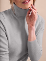 Pure Collection Cashmere Polo Neck Sweater - Image 3 of 3