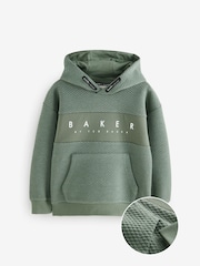 Baker by Ted Baker Textured 100% Cotton Hoodie - Image 5 of 9