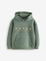 Baker by Ted Baker Textured 100% Cotton Hoodie - Image 6 of 9