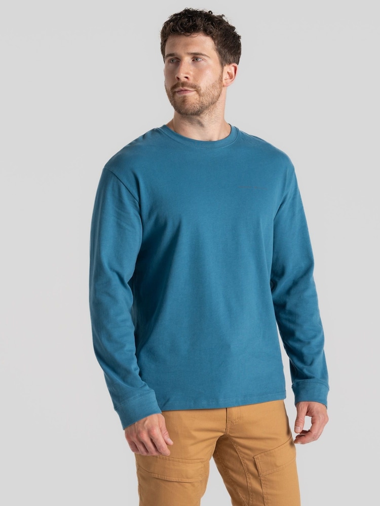 Craghoppers National Trust Limestone 100% Cotton Long Sleeve Top - Image 1 of 4 Craghoppers National Trust Limestone 100% Cotton Long Sleeve Top - Image 1 of 4